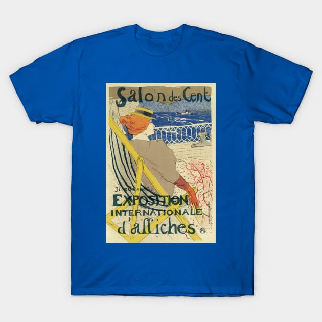 Salon des Cents by Toulouse Lautrec T-Shirt by MasterpieceCafe